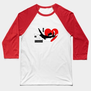 I love my Cute Tuxedo Cat Copyright TeAnne Baseball T-Shirt